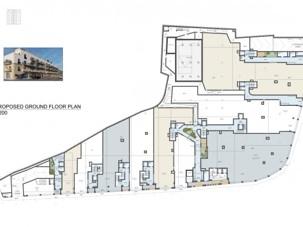 Proposed Ground Floor Level A2-1
